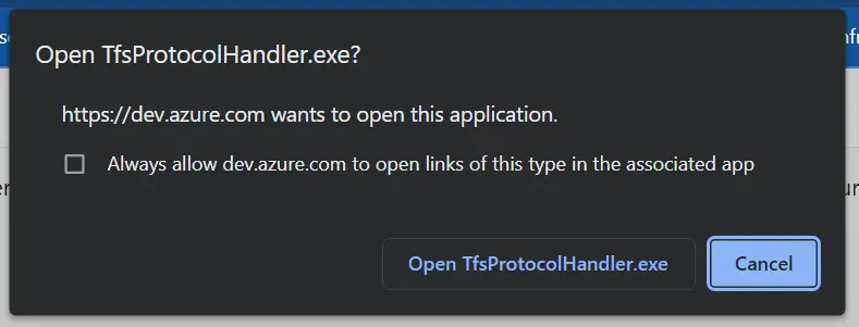 TfsProtocolHandler - Pop-up /2022/05/azure-boards-bulk-planning/TfsProtocolHandler.webp